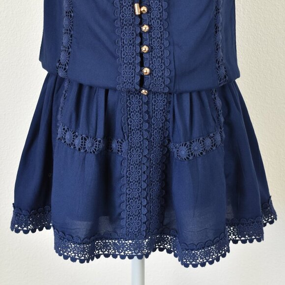 Melissa Odabash Chelsea Mini Dress Navy NEW - XS - Picture 3 of 10